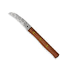Zöppken Style Hohle Wate Rostfrei, Kirschholzgriff, Blumengravur, 7 cm Klinge