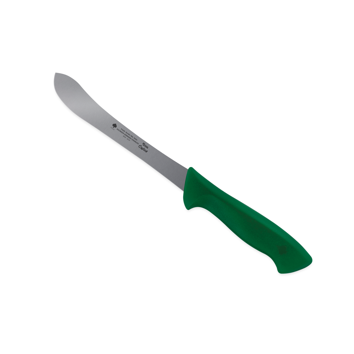 Filetiermesser Don Carlos von F. HERDER mit 18 cm Klinge und grünem Kunststoffgriff
