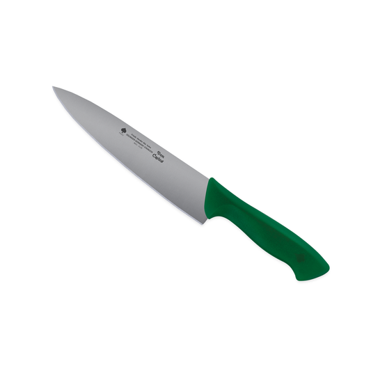 Kochmesser Don Carlos von F. HERDER mit 21 cm Klinge und grünem Kunststoffgriff