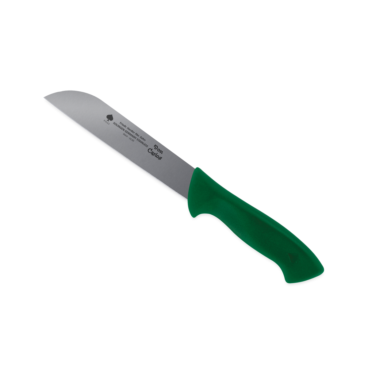 Salaterntemesser Don Carlos von F. HERDER mit 18 cm Klinge und grünem Kunststoffgriff
