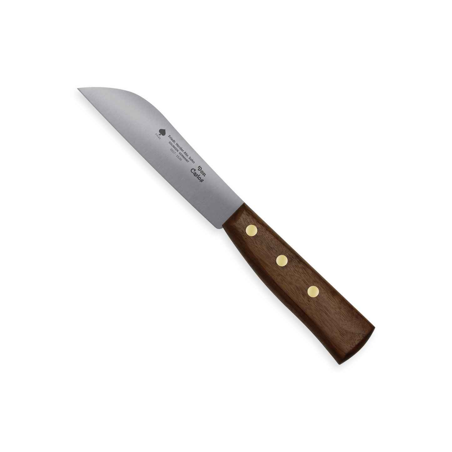 Erntemesser aus Carbonstahl mit Holzgriff, Gemüse, Gartenmesser aus Solingen für Gemüse- und Salaternte. Solingen