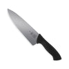 Arbeitsmesser mit Edelstahlklinge und schwarzem Griff als hochwertiges Küchenmesser für präzises Schneiden, 21 cm Klinge