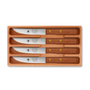 Steakmesser Holzgriff 4er Set mit Kirschholzgriff aus Solingen