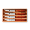Steakmesser Holzgriff 4er Set mit Padoukgriff aus Solingen